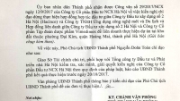  Phó chủ tịch UBND TP Hà Nội yêu cầu xác minh, giải quyết!